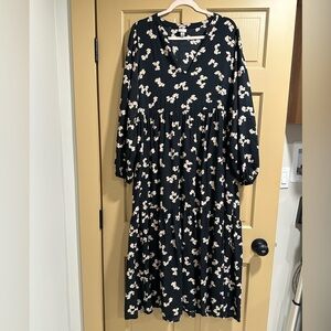 Women’s XL long puffy sleeve dress